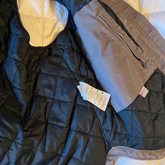 Brand New Carhartt Mauve Hooded Vest Taupe Gray - Picture 7 of 8